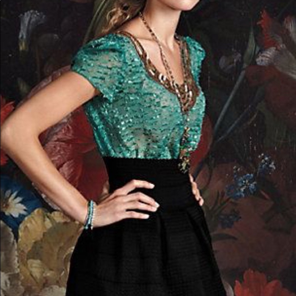 Black miniskirt from Anthropologie